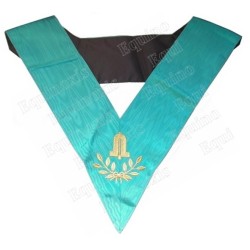 Masonic collar – Groussier French Rite – Junior Warden – Machine embroidery