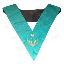 Masonic collar – Groussier French Rite – Secretary – Machine embroidery