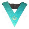 Masonic Officer's collar – Groussier French Rite – Treasurer – Machine embroidery