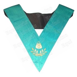 Masonic collar – Groussier French Rite – Almoner – Machine embroidery