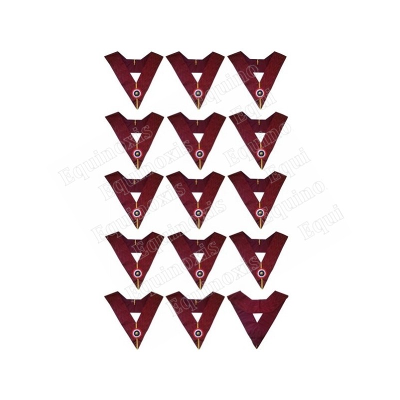 Masonic collars – Holy Royal Arch – Set of 14 Officers' collars