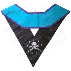 Masonic Officer's collar – Memphis-Misraim – Worshipful Master – Acacia 224 leaves – Machine embroidery