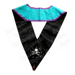 Masonic collar – Memphis-Misraim – Worshipful Master – Acacia 224 leaves – Hand embroidery