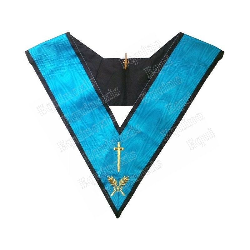 Masonic Officer's collar – AASR – 4th degree – Tyler – Machine embroidery