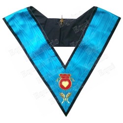 Masonic collar – Scottish Rite (AASR) – 4th degree – Almoner – Machine embroidery