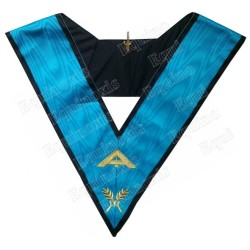 Masonic collar – Scottish Rite (AASR) – 4th degree – Senior Warden – Machine embroidery