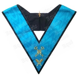 Masonic collar – Scottish Rite (AASR) – 4th degree – Treasurer – Machine embroidery