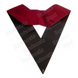 Velvet Masonic collar – ASSR – 14th degree – Machine-embroidered – 2