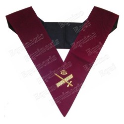 Masonic collar – Scottish Rite (AASR) – 14th degree – Expert – Machine embroidery