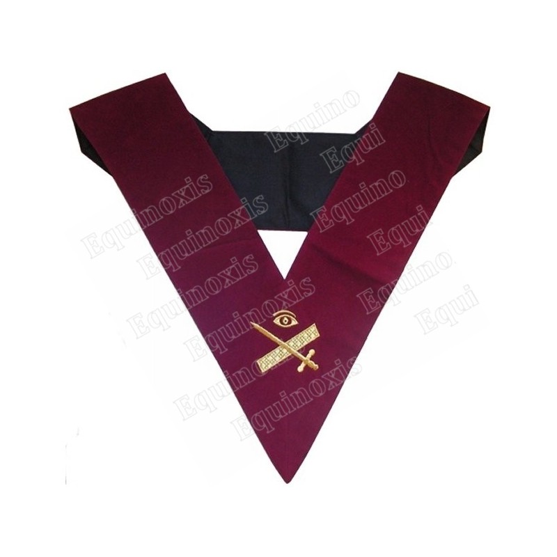 Masonic Officer's collar – AASR – 14th degree – Expert – Machine embroidery
