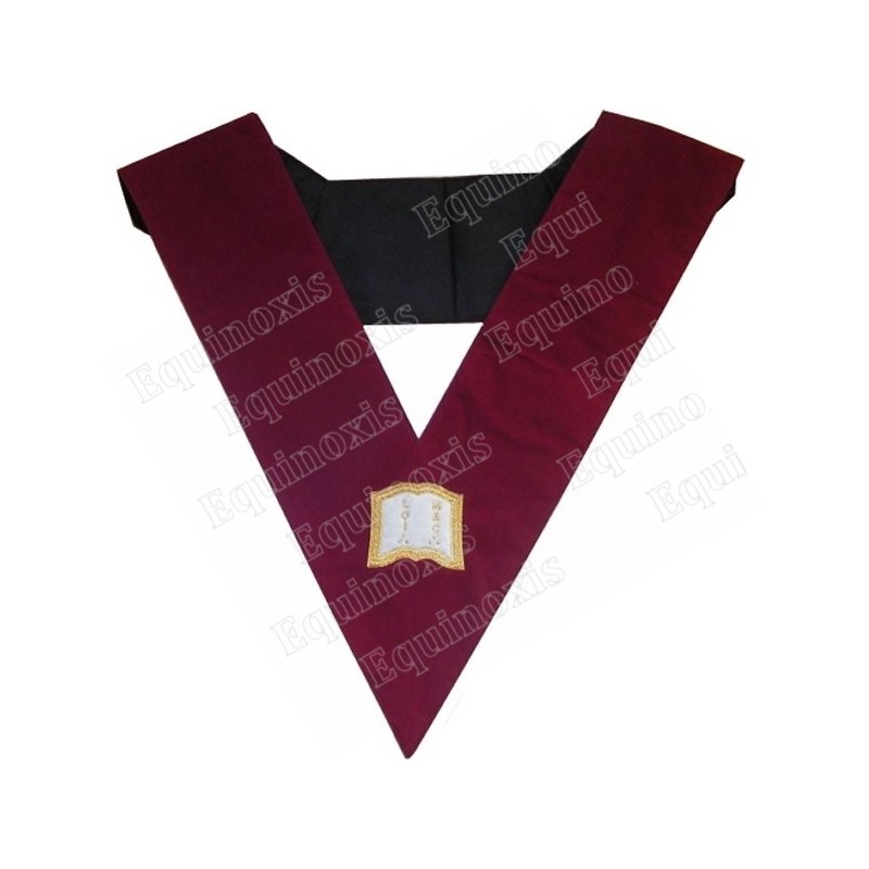 Masonic Officer's collar – AASR – 14th degree – Orator – Machine embroidery