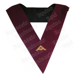 Masonic collar – Scottish Rite (AASR) – 14th degree – Senior Warden – Machine embroidery