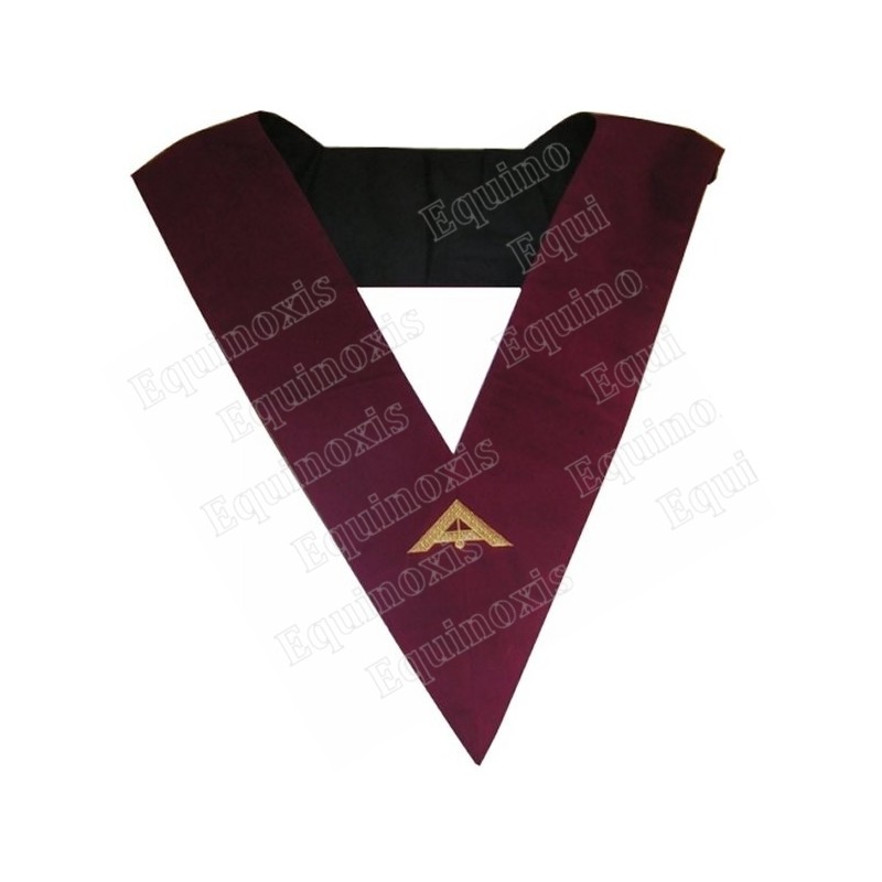 Masonic Officer's collar – AASR – 14th degree – Senior Warden – Machine embroidery