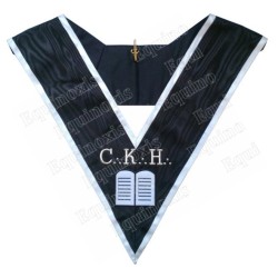 Masonic collar – Scottish Rite (ASSR) – 30th degree – CKH – Grand Orator – Machine embroidery