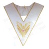Masonic collar – AASR – 33rd degree – Great glory + glaives flamboyants – Machine embroidery