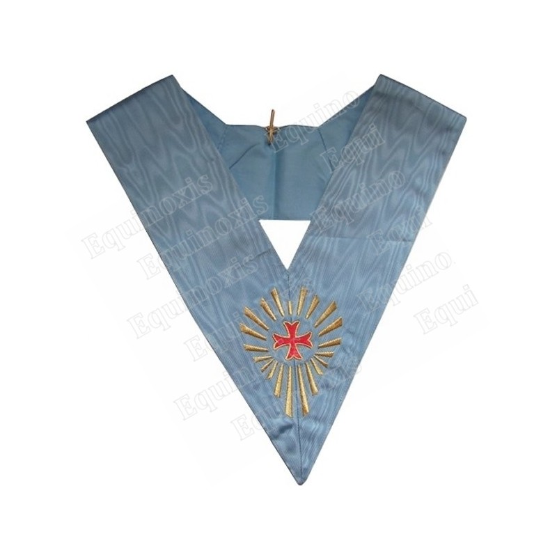 Masonic Officer's collar – RSR – Worshipful Master – Machine embroidery