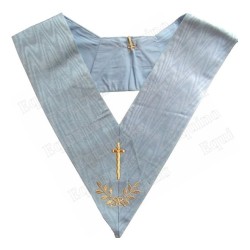 Masonic collar – Traditional French Rite – Tyler – Machine embroidery
