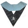 Masonic Officer's collar – Traditional French Rite – Second Expert – Mourning back – Machine-embroidered