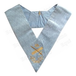 Masonic collar – Traditional French Rite – Premier Expert – Machine embroidery
