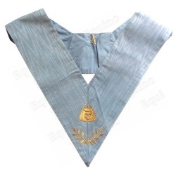 Masonic collar – Traditional French Rite – Almoner – Machine embroidery