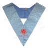 Masonic Officer's collar – French Traditional Rite – Past Master – Machine embroidery