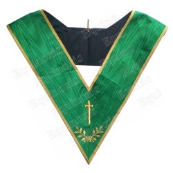 Masonic collar – Rite of Cerneau – Tyler – Machine embroidery