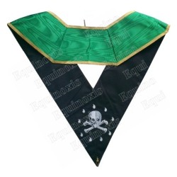 Masonic Officer's collar – Rite of Cerneau – Junior Warden – Machine embroidery