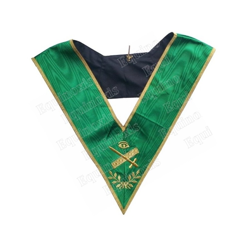 Masonic Officer's collar – Rite of Cerneau – Expert – Machine embroidery