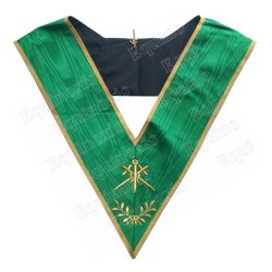 Masonic collar – Rite de Cerneau – Master of Ceremonies – Machine embroidery