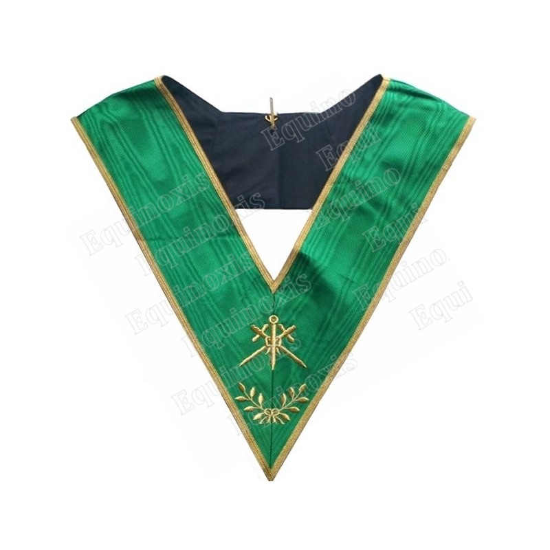 Masonic Officer's collar – Rite de Cerneau – Master of Ceremonies – Machine embroidery