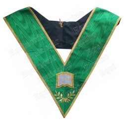 Masonic collar –  Rite de Cerneau – Orator – Machine embroidery