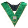 Masonic Officer's collar –  Rite de Cerneau – Orator – Machine embroidery