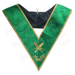 Masonic collar – Rite of Cerneau – Secretary – Machine embroidery