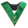 Masonic Officer's collar – Rite of Cerneau – Secretary – Machine embroidery