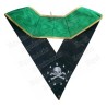 Masonic Officer's collar – Rite de Cerneau – Treasurer – Machine embroidery