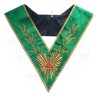 Masonic Collar – Rite of Cerneau – Worshipful Master – Acacia 224 leaves – Hand embroidery