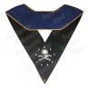 Masonic Officer's collar – Operative Rite of Solomon – Junior Warden – Mourning back – Machine embroidery