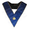 Masonic Officer's collar – Operative Rite of Solomon – Almoner – Mourning back – Machine embroidery