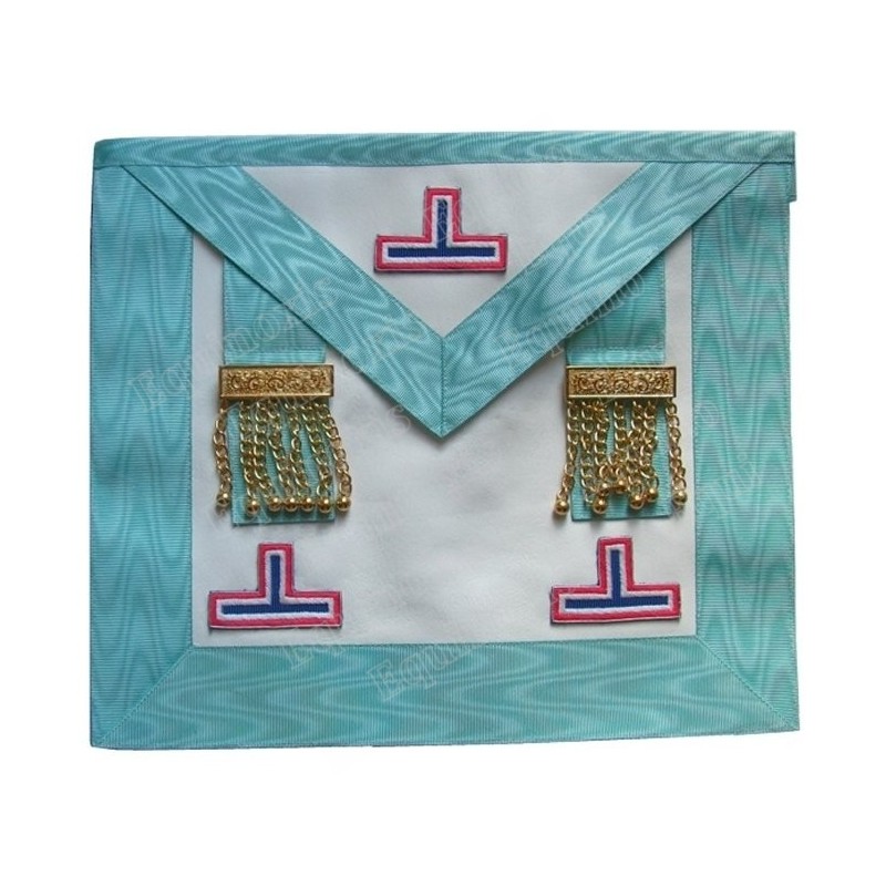 Leather Masonic apron – French Craft – Worshipful Master