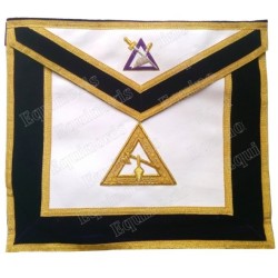 Masonic Officer's apron – GCCAF – Cryptic Council's Officer – Conductor of Council – Hand embroidery