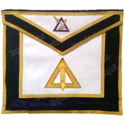 Masonic Officer's apron – GCCAF – Cryptic Council's Officer – Conductor of Work – Hand embroidery