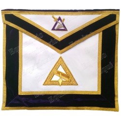 Masonic Officer's apron – GCCAF – Cryptic Council's Officer – Marshal – Hand embroidery