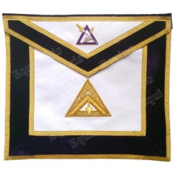 Masonic Officer's apron – GCCAF – Cryptic Council's Officer – Illustrious Master – Hand embroidery