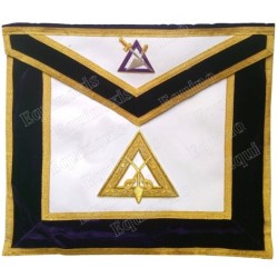 Masonic Officer's apron – GCCAF – Cryptic Council's Officer – Sentinel – Hand embroidery