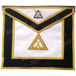 Masonic Officer's apron – GCCAF – Cryptic Council's Officer – Steward – Hand embroidery