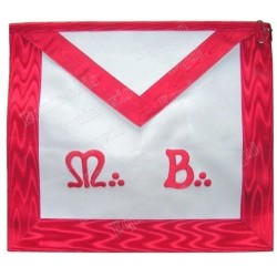 Leather Masonic apron – Scottish Rite (AASR) – Master Mason – MB