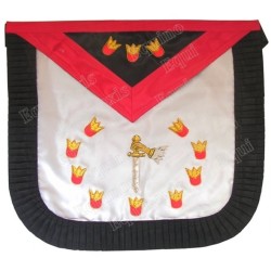Satin Masonic apron – Scottish Rite (AASR) – 9th degre