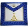Fake-leather Masonic apron – ASSR – 14th degree – Blue back – Machine-embroidered