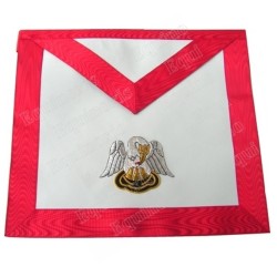 Fake-leather Masonic apron – Scottish Rite (ASSR) – 18th degree – Knight Rose-Croix – Pelican