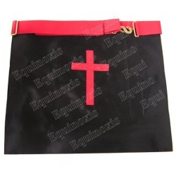 Fake-leather Masonic apron – ASSR – 18th degree – Knight Rose-Croix – Croix potencée